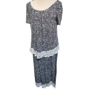 Vera Wang 2 Piece Pajama Set Size Small Rayon SUPER SOFT
